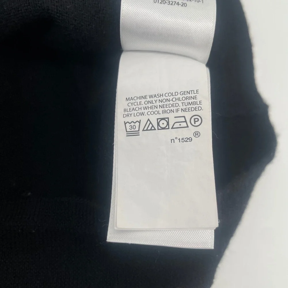 Polo Ralph Lauren Sweater Men 2XB Black Washable Merino Wool Crewneck Pony Logo